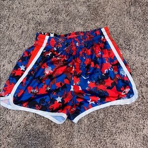 Girls Champion Red White and Blue Shorts